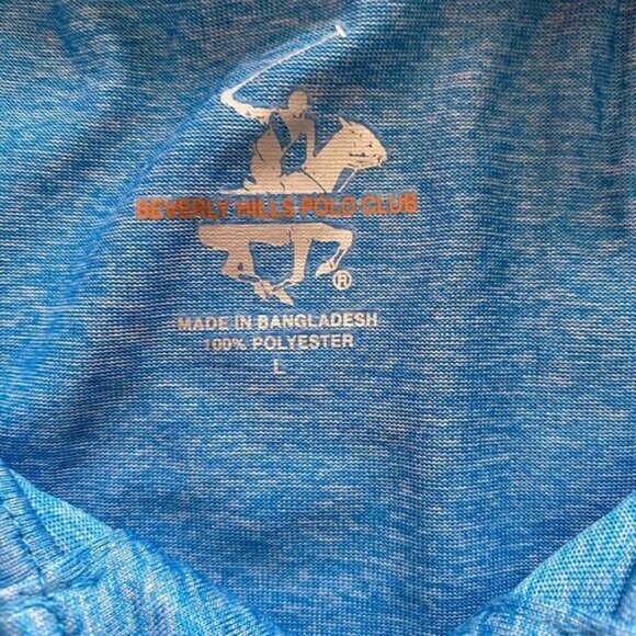 Men’s Beverly Hills Polo Club Short Sleeve Easy Care T Shirt S Blue Size L NEW - Picture 4 of 14